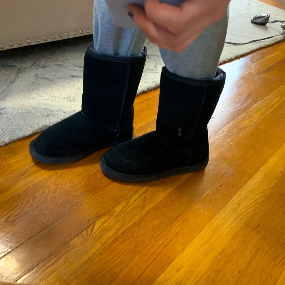Black Women’s sheepskin boots